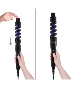 Купить Электрощипцы Kitfort КТ-3265 черный; фиолетовый  в E-mobi