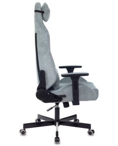 Купить Кресло игровое Knight N1 серо-голубой  в E-mobi