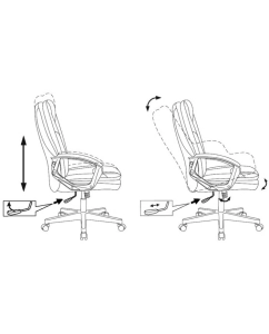 Купить Офисное кресло или стул Кресло руководителя Бюрократ CH-868N темно-коричневый NE-15 искусс  в E-mobi