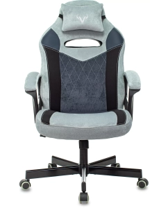 Купить Кресло игровое ZOMBIE VIKING 6 KNIGHT BL FABRIC синий крестовина металл  в E-mobi