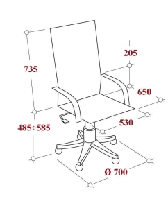 Купить Кресло VB_Бюрократ CH-608SL/BLACK сетка/ткань/кожзам черн.,хром  в E-mobi