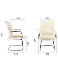 Купить Кресло Everprof Kent CF Экокожа brown  в E-mobi