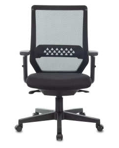 Купить Кресло БЮРОКРАТ MC-611N, на колесиках, сетка/ткань, черный [mc-611n/b/418b]  в E-mobi