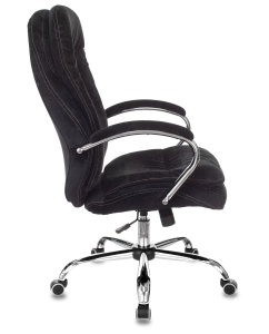 Купить Кресло руководителя Бюрократ T-9950SL, обивка: ткань, цвет: черный  в E-mobi