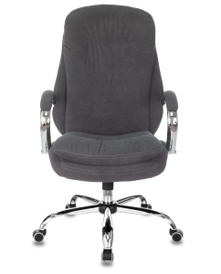 Купить Кресло руководителя Бюрократ T-9950SL, обивка: ткань, цвет: серый  в E-mobi