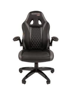 Купить Игровое кресло Chairman game 15 черный; серый  в E-mobi
