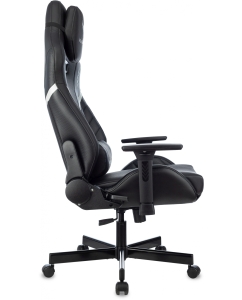 Купить Кресло игровое Бюрократ Knight Thunder 5X черный, экокожа  в E-mobi