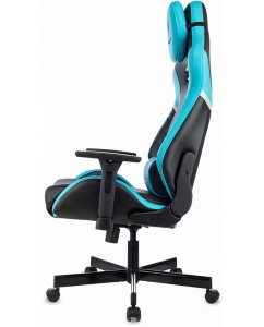 Купить Игровое кресло Бюрократ Knight Thunder 5X Черный, экокожа / Голубой, экокожа  в E-mobi