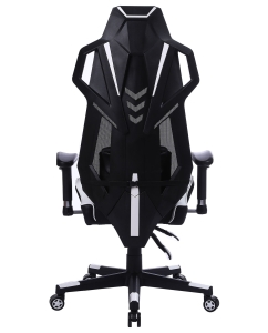 Купить Кресло игровое Cactus CS-CHR-090BLW черный/белый эко.кожа крестовина пластик  в E-mobi