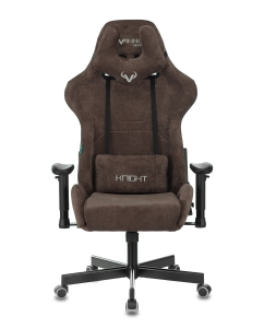 Купить Кресло игровое ZOMBIE VIKING KNIGHT LT10 FABRIC коричневый крестовина металл  в E-mobi