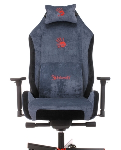 Купить Кресло игровое A4TECH Bloody GC-470, на колесиках, синий  в E-mobi