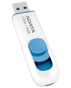 Купить Флешка ADATA Classic C008 16ГБ White (AC008-16G-RWE)  в E-mobi