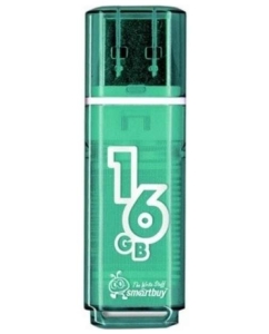 Купить Флешка SmartBuy Glossy 16ГБ Green (SB16GBGS-G) в E-mobi