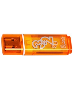 Купить Флешка SmartBuy Glossy 32ГБ Orange (SB32GBGS-Or)  в E-mobi