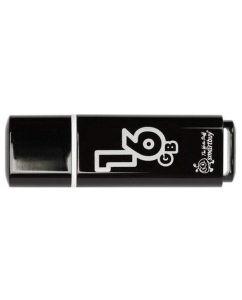 Купить Флешка SmartBuy Glossy 16ГБ Black (SB16GBGS-K)  в E-mobi