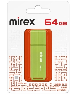 Купить Флешка MIREX Line 64 ГБ зеленый (13600-FMULGN64) в E-mobi