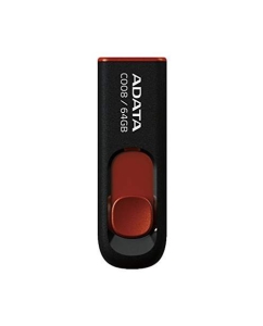 Купить Флешка ADATA Classic C008 64ГБ Red/Black (AC008-64G-RKD)  в E-mobi