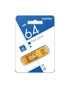 Купить Флешка SmartBuy Glossy 64ГБ Orange (SB64GBGS-Or)  в E-mobi