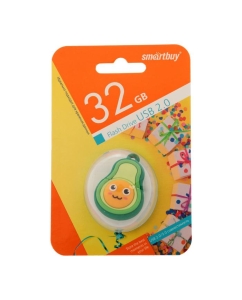 Купить Флешка Smartbuy Wild series &quot;Авокадо&quot;, 32 Гб, USB2.0, чт до 25 Мб/с, зап до 15 Мб/с  в E-mobi