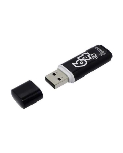 Купить Флешка SmartBuy Glossy 64ГБ Black (SB64GBGS-K)  в E-mobi