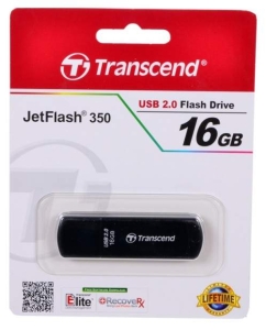 Купить Флешка Transcend JetFlash 350 16ГБ Black (TS16GJF350)  в E-mobi