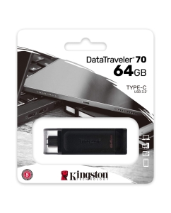 Купить Флешка Kingston DataTraveler 70 64 ГБ Black (DT70/64GB)  в E-mobi