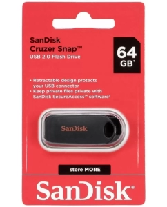 Купить Флешка SanDisk Cruzer Snap SDCZ62-064G-G35 64Gb 64 ГБ (404367)  в E-mobi