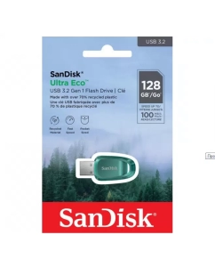 Купить Флешка SanDisk CZ96 Ultra Eco 128 ГБ Blue-Green (SDCZ96-128G-G46)  в E-mobi