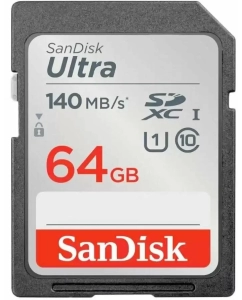 Купить Карта памяти Sandisk 64Gb SD Ultra, SDSDUNB-064G-GN6IN в E-mobi