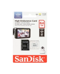 Купить Флеш карта SanDisk High Endurance microSDXC 64GB (SDSQQNR-064G-GN6IA)  в E-mobi
