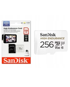 Купить Карта памяти SanDisk microSDXC Class 10 UHS-I U3 V30 High Endurance Video Monitoring Card  в E-mobi