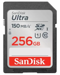 Купить Карта памяти SanDisk SDXC 256ГБ Ultra Class 10 UHS-I U1 (150 Mb/s)  в E-mobi