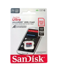 Купить Карта памяти SanDisk SDSQUNR-512G-GN3MN 388289 Ultra microSDXC 512 GB class 10 UHS-1  в E-mobi