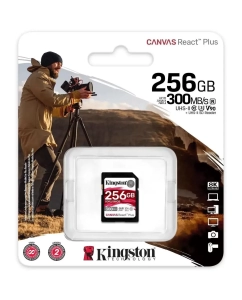 Купить Карта памяти Kingston Canvas React Plus 256GB, SDR2/256GB  в E-mobi