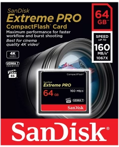 Купить Карта памяти SanDisk Extreme PRO Compact Flash SDCFXPS-064G-X46 64GB  в E-mobi