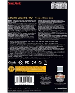 Купить Карта памяти SanDisk Extreme PRO Compact Flash SDCFXPS-064G-X46 64GB  в E-mobi