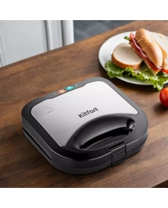 Купить Сэндвич-тостер Kitfort КТ-3667 черный, серый  в E-mobi