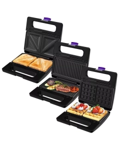 Купить Электровафельница Kitfort КТ-3611 черная  в E-mobi