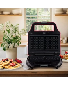 Купить Электровафельница Kitfort КТ-3683 розовый  в E-mobi