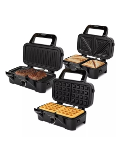 Купить Электровафельница Kitfort КТ-1674 серебристый  в E-mobi