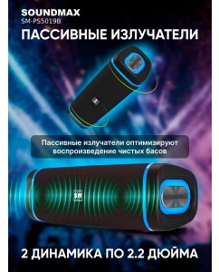 Купить Портативная колонка Soundmax SM-PS5019B Green  в E-mobi