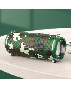 Купить Портативная колонка Hoco HC2, 10 Вт, 2400 мАч, BT5.0, microSD, USB, AUX, FM-радио, хаки  в E-mobi