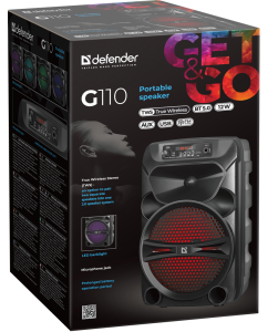 Купить Портативная колонка Defender G110 Black  в E-mobi