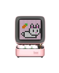 Купить Портативная колонка Divoom Ditoo Pro с пиксельным LED-экраном - розовая  в E-mobi