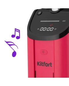 Купить Пылесос Kitfort КТ-5183-1 черный, розовый  в E-mobi