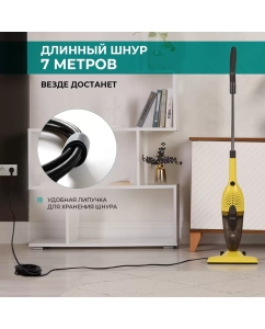 Купить Пылесос Timberk T-VCH-40 серый, желтый  в E-mobi