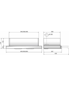 Купить Вытяжка встраиваемая ELIKOR Интегра GLASS 45Н-400-В2Д серебристый  в E-mobi