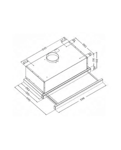 Купить Вытяжка встраиваемая Evelux Tel 60 W белый  в E-mobi