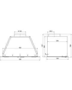Купить Встраиваемая вытяжка Elikor Врезной блок 52П-650-Э3Д, управление кнопочное, черный 170033  в E-mobi