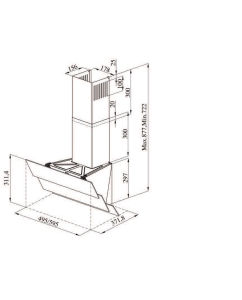 Купить Вытяжка настенная Darina SLIDE GD603W белый  в E-mobi
